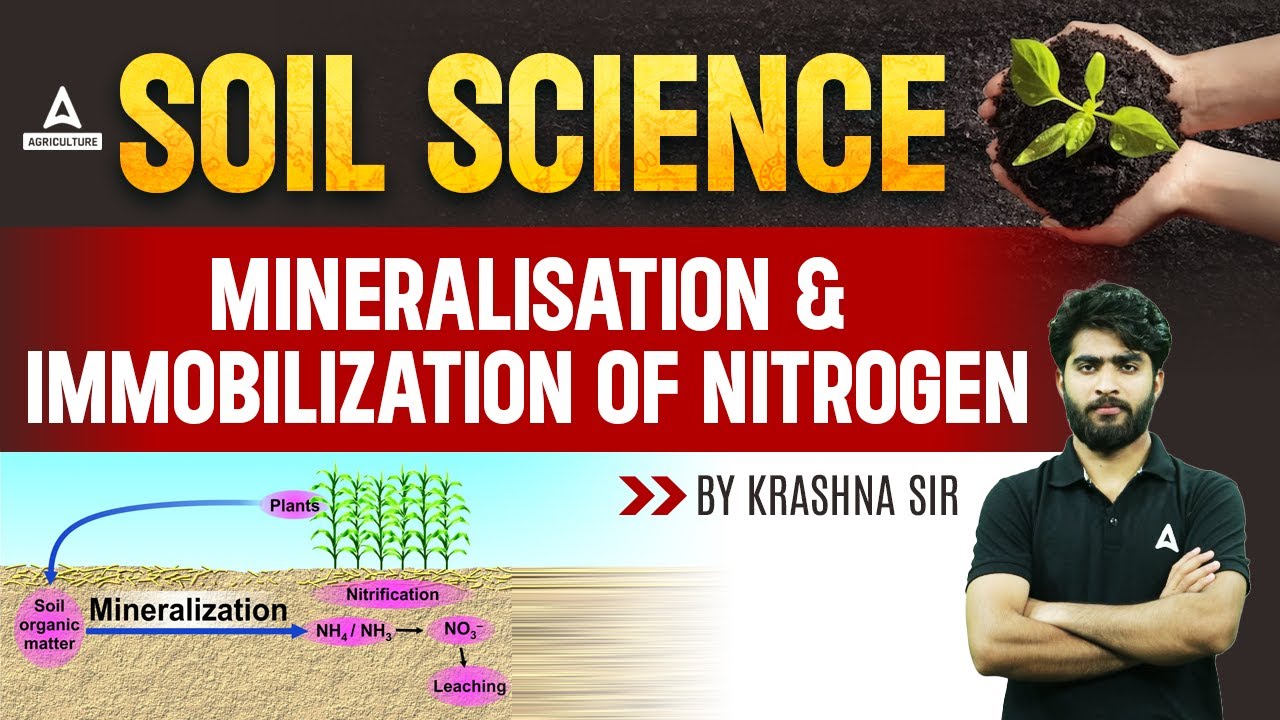 Mineralization & immobilization of Nitrogen | Soil Science | Short Concepts By Krashna Sir