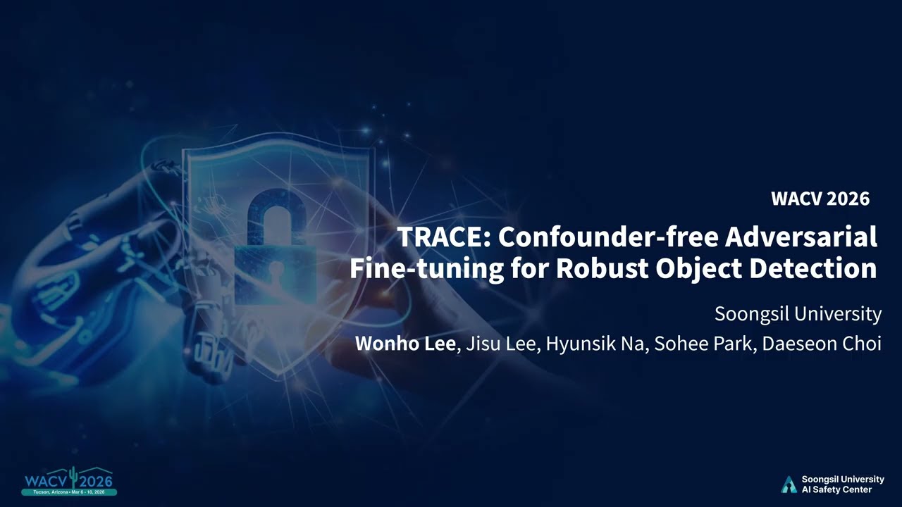 [WACV 2026] TRACE: Confounder-free Adversarial Fine-tuning for Robust Object Detection