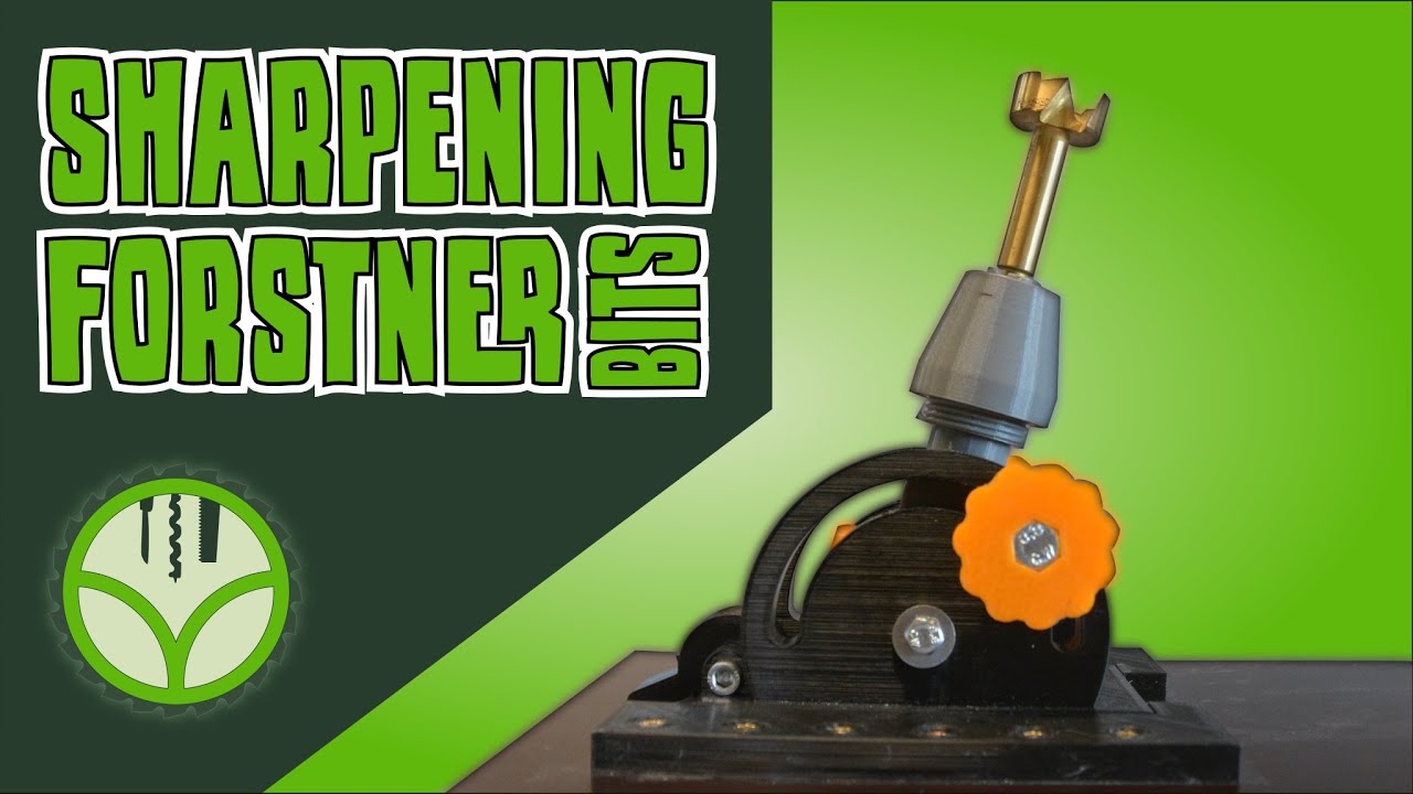 Forstner bit sharpening jig