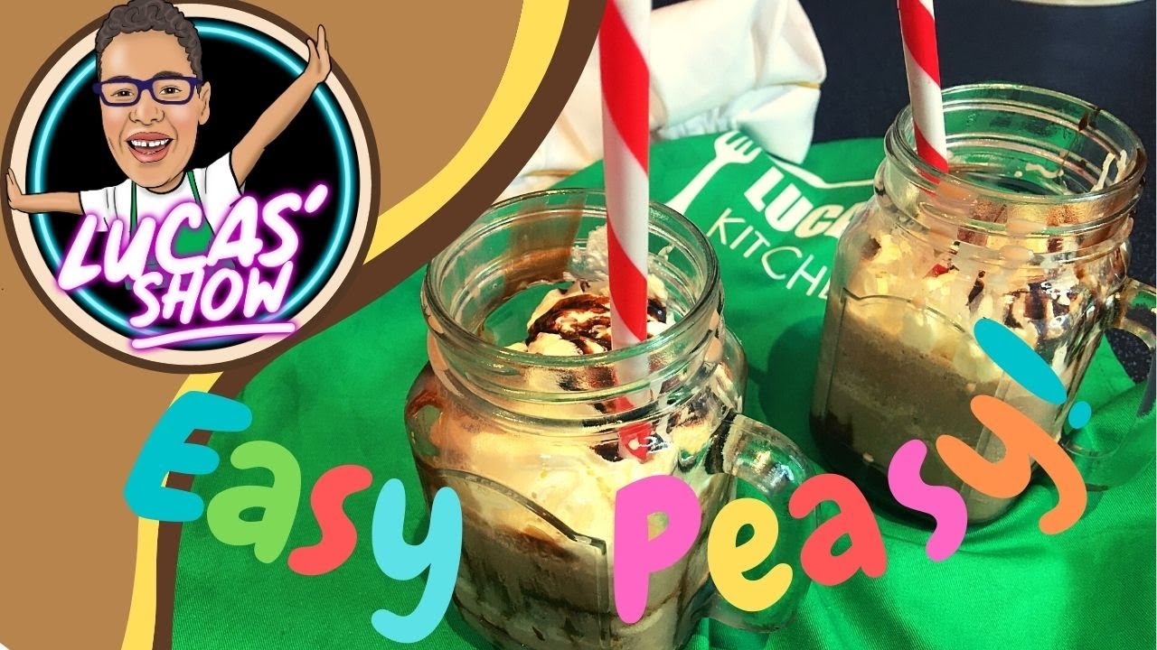 Kids Easy Chocolate Milkshake - Kids Dessert Ideas - Kids Recipe Ideas - Lucas' Kitchen Lucas' Show