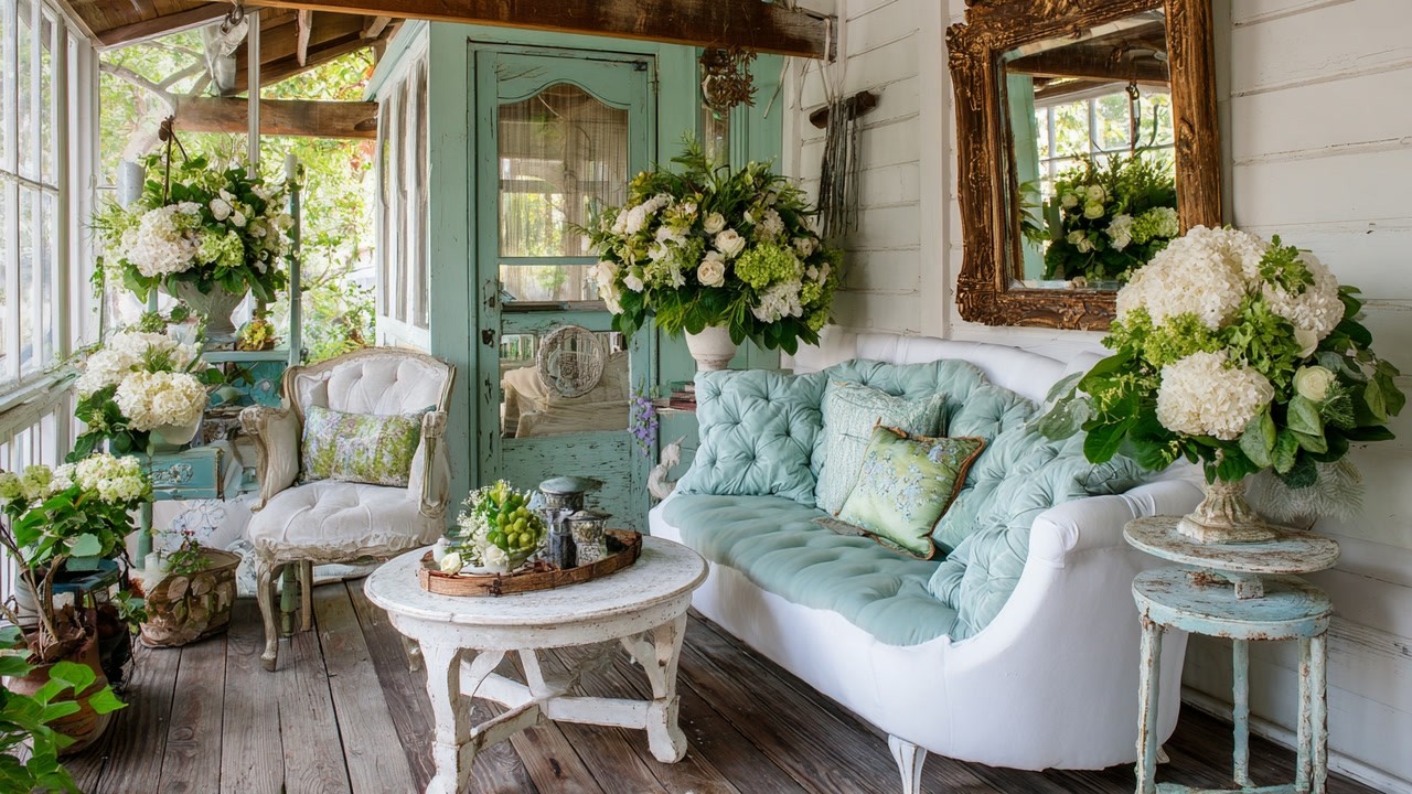 Whimsical Spring Shabby Chic Elegance | DIY Repurposed Vintage Cottage Decor Inspiration