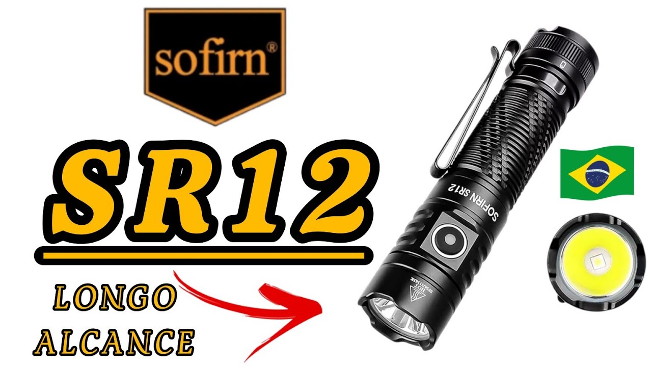 Lanterna Sofirn SR12 EDC flashlight pequena e poderosa.