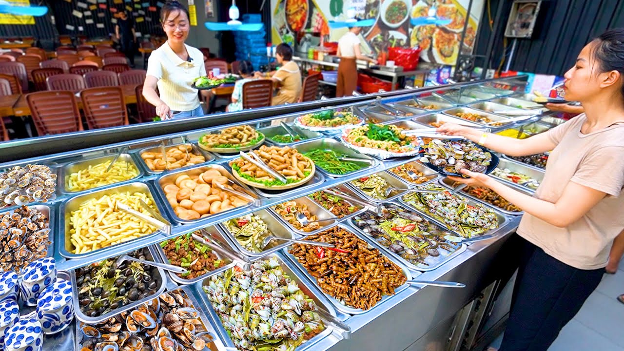 Buffet ốc ngập tràn hải sản hơn 70 món có mắt cá ngừ đại dương tươi sạch, ăn thả ga