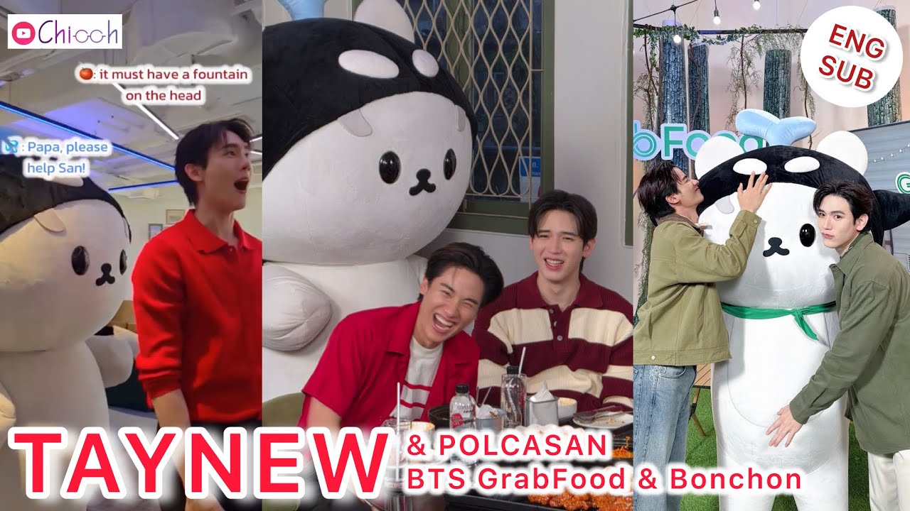 TayNew & Polcasan with BTS Grab Food & Bonchon (ENG SUB)