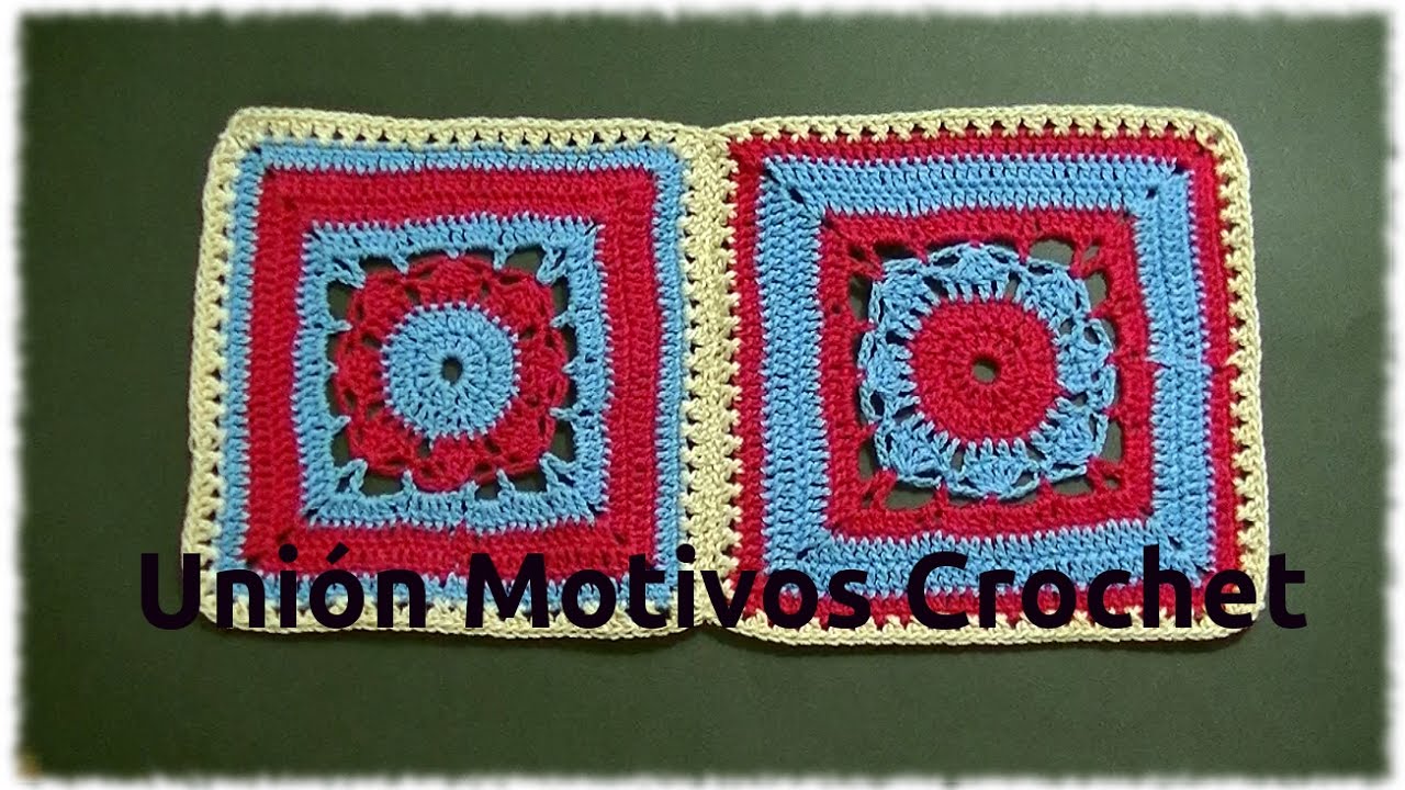 Unión Motivo GRANNY SQUARES a #crochet o ganchillo N° 15 (tutorial paso a paso). Moda a Crochet