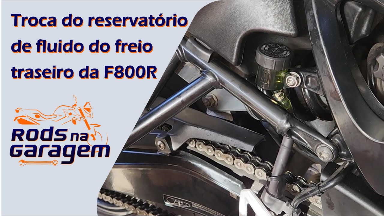 BMW F800R - Troca do reservatório de fluido de freio traseiro #manutenção #motocicletas #tutorial