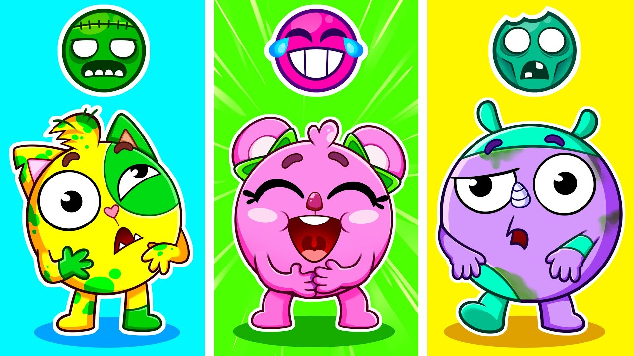 We Turned Into Zombies! 😱 Feelings and Emotions | Kids Songs 🐱🐨🐰🦁And Nursery Rhymes by Baby Zoo