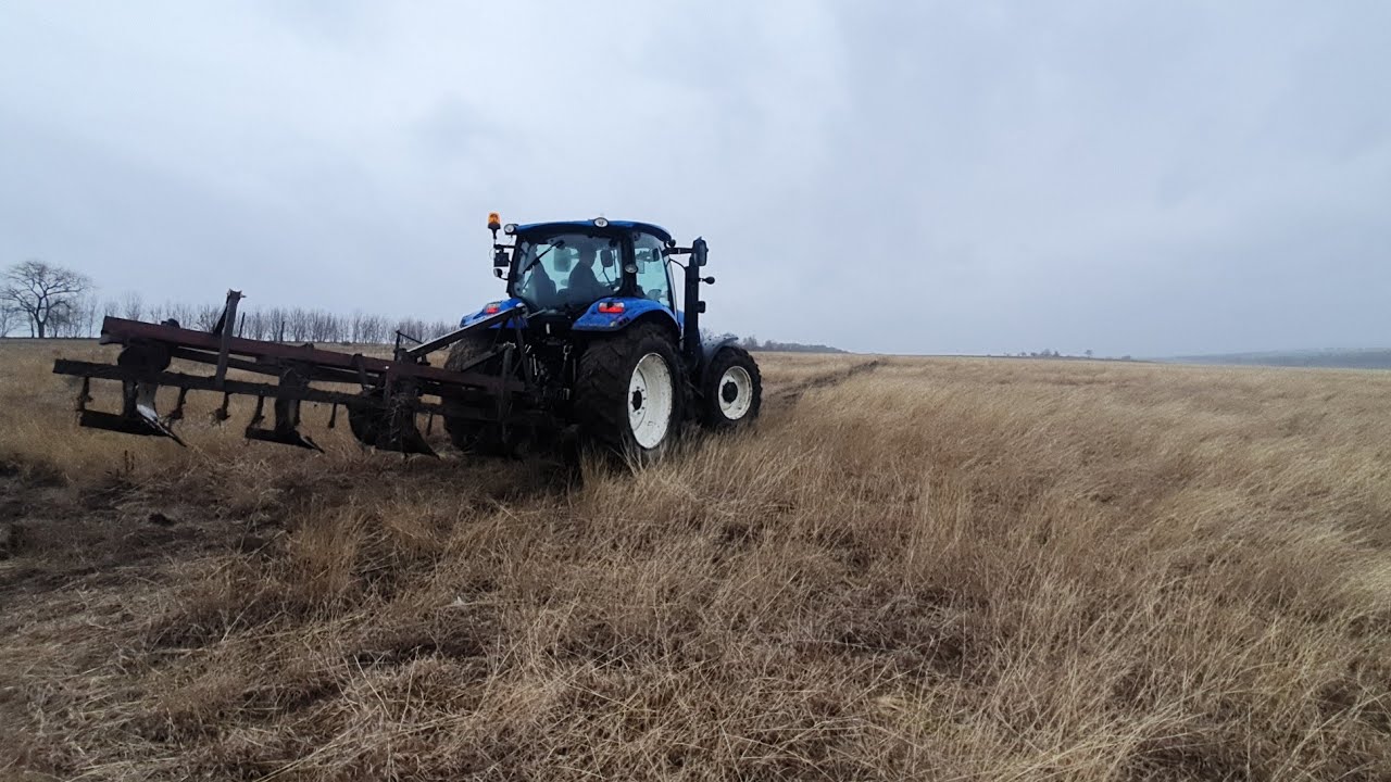 ЖАХЛИВI УМОВИ ДЛЯ ОРАНКИ.МОДЕРНIЗОВАНИЙ ПЛУГ З ГРЕБЕНКОЙ З NEW HOLLAND T6050