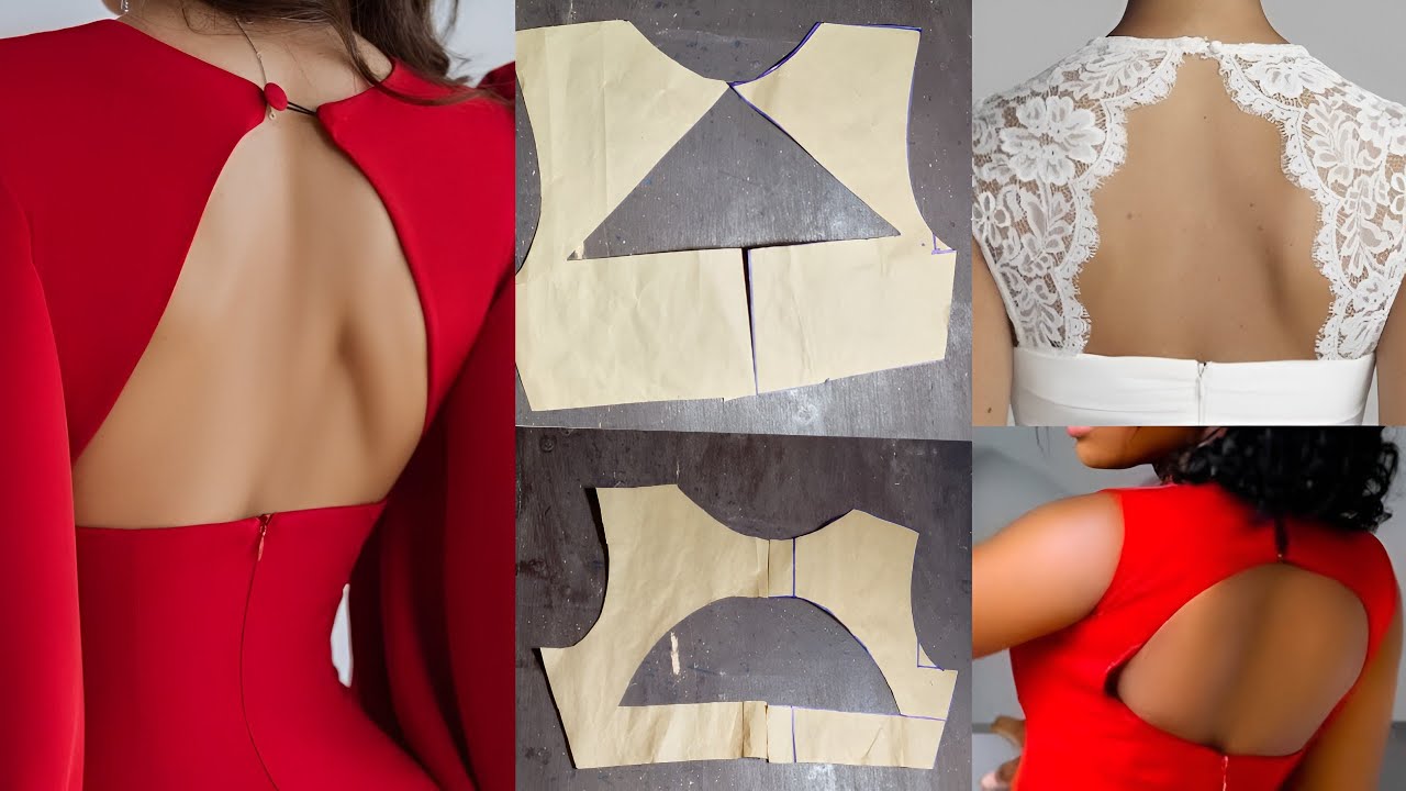 How to Cut Back Necklines with Keyhole For Beginners | 3 Keyhole Back Necklines For Beginners.
