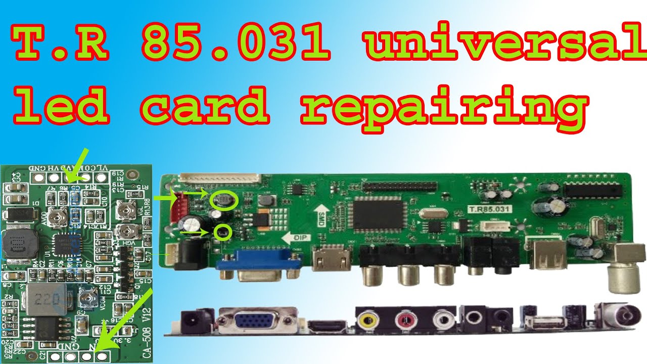 tr83.031 universal board voltage solutions/T.R83.03 1Universal tv card full Diagram / azhar hf tv