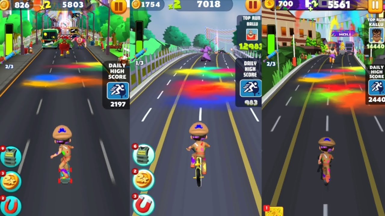 Little Singham SuperSkater 🆚 Little Singham Cycle Race 🆚 Little Singham Holi Special Update Gameplay