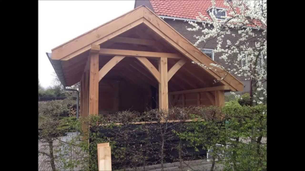 Douglashout kapschuur bouwen, houtpakket op maat, veranda, kwaliteit, scherpe prijs