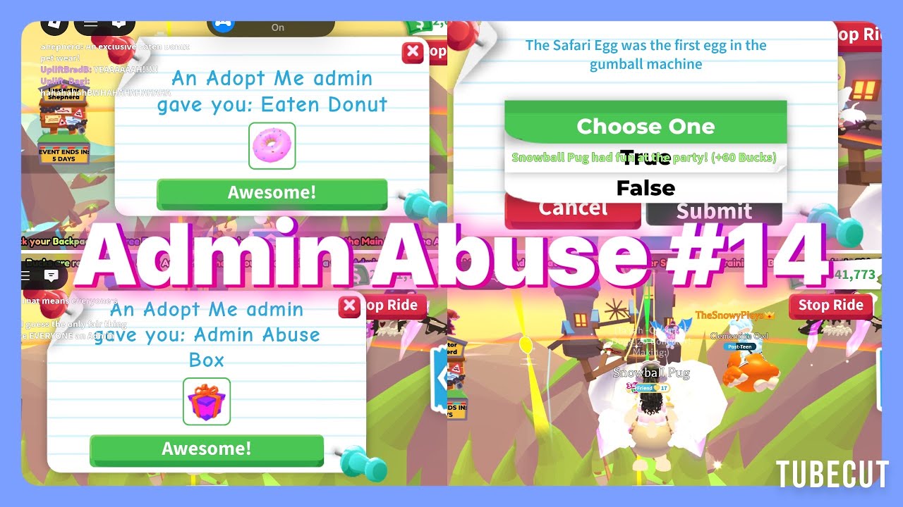 Admin Abuse Event #14! | Roblox Adopt me