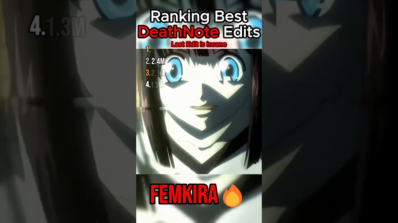 Ranking The Best DeathNote Edits #usa