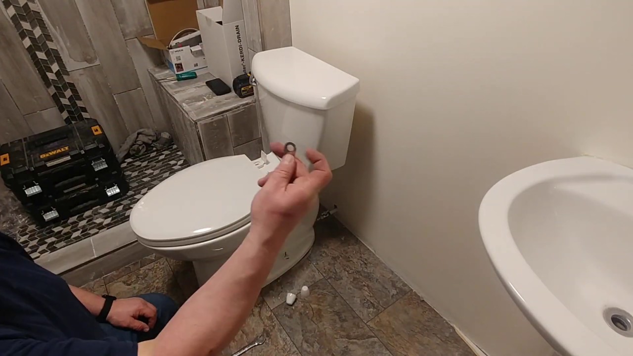 Installing an American Standard Ravenna 3 Toilet.