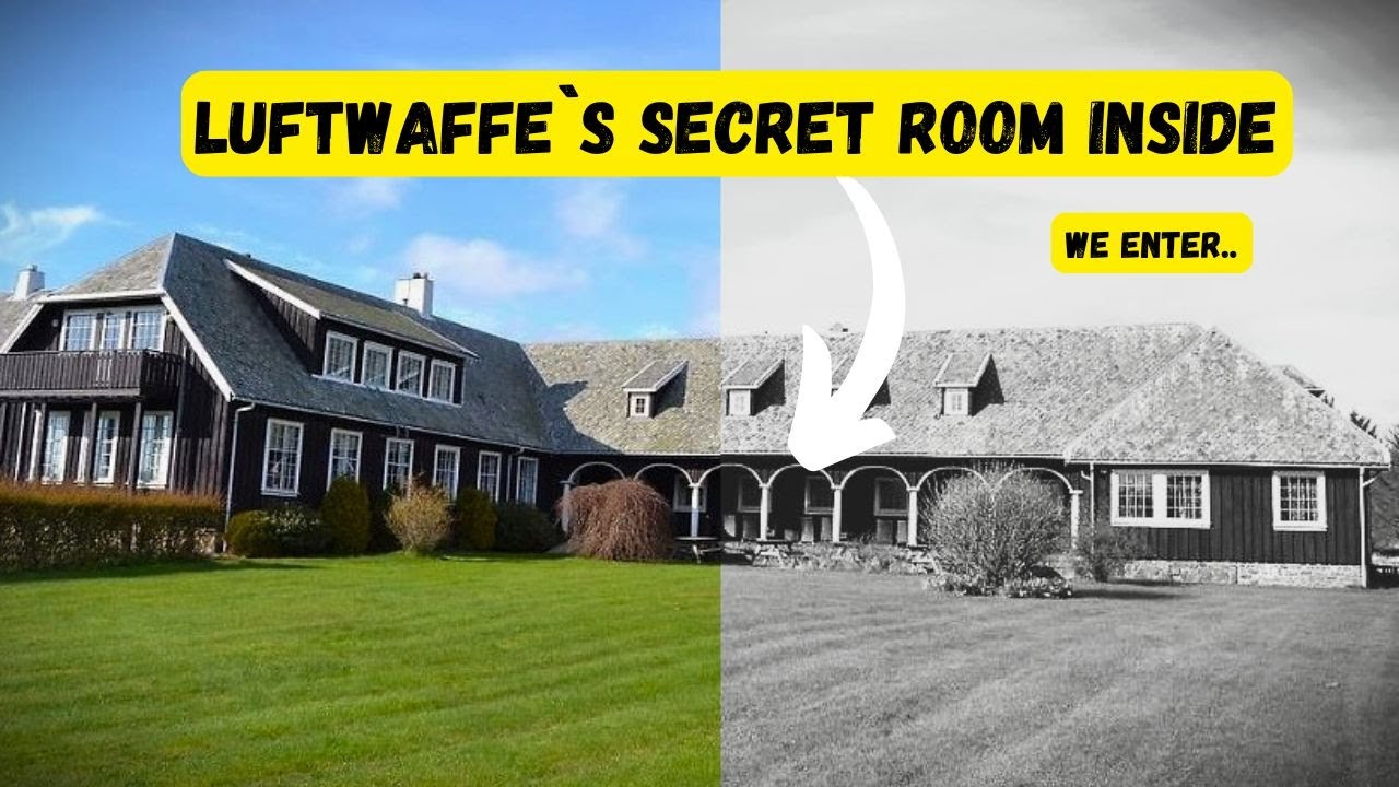 Secret room in a German WWII Luftwaffe barrack.We go inside and what is there is just INCREDIBLE !