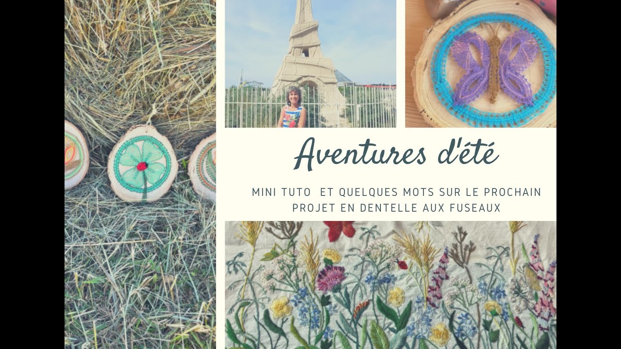 MINI TUTORIEL DENTELLE AUX FUSEAUX - PROCHAIN PROJET : Quelques phrases explicatives