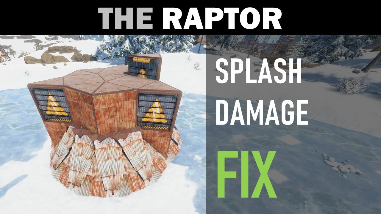 Raptor - Splash-Damage Fix | RUST Base Design