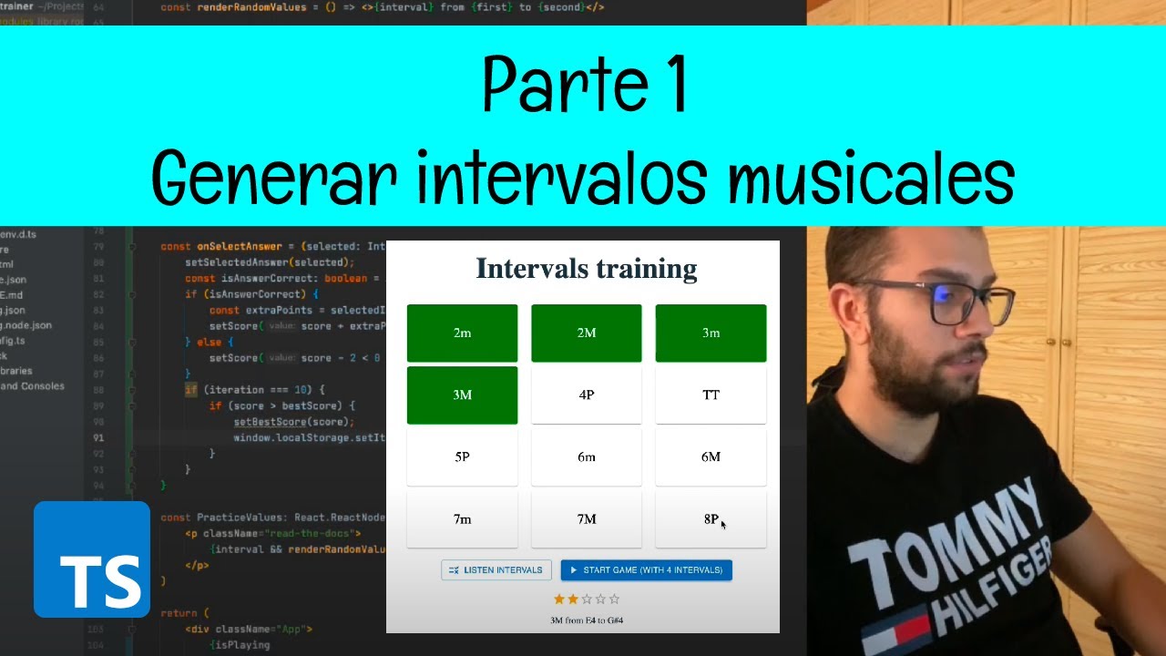 Programando un juego para practicar los intervalos musicales con JavaScript - Parte 1
