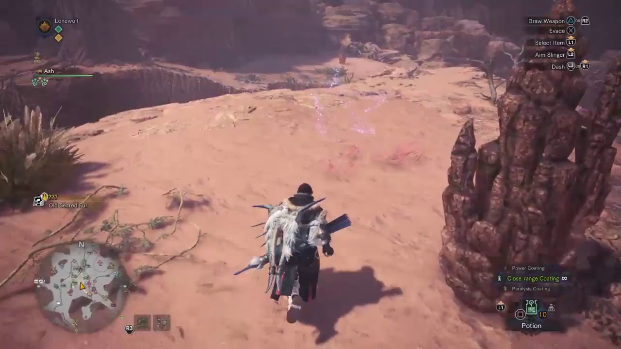 Finding elder dragon tracks wildspire waste mhw