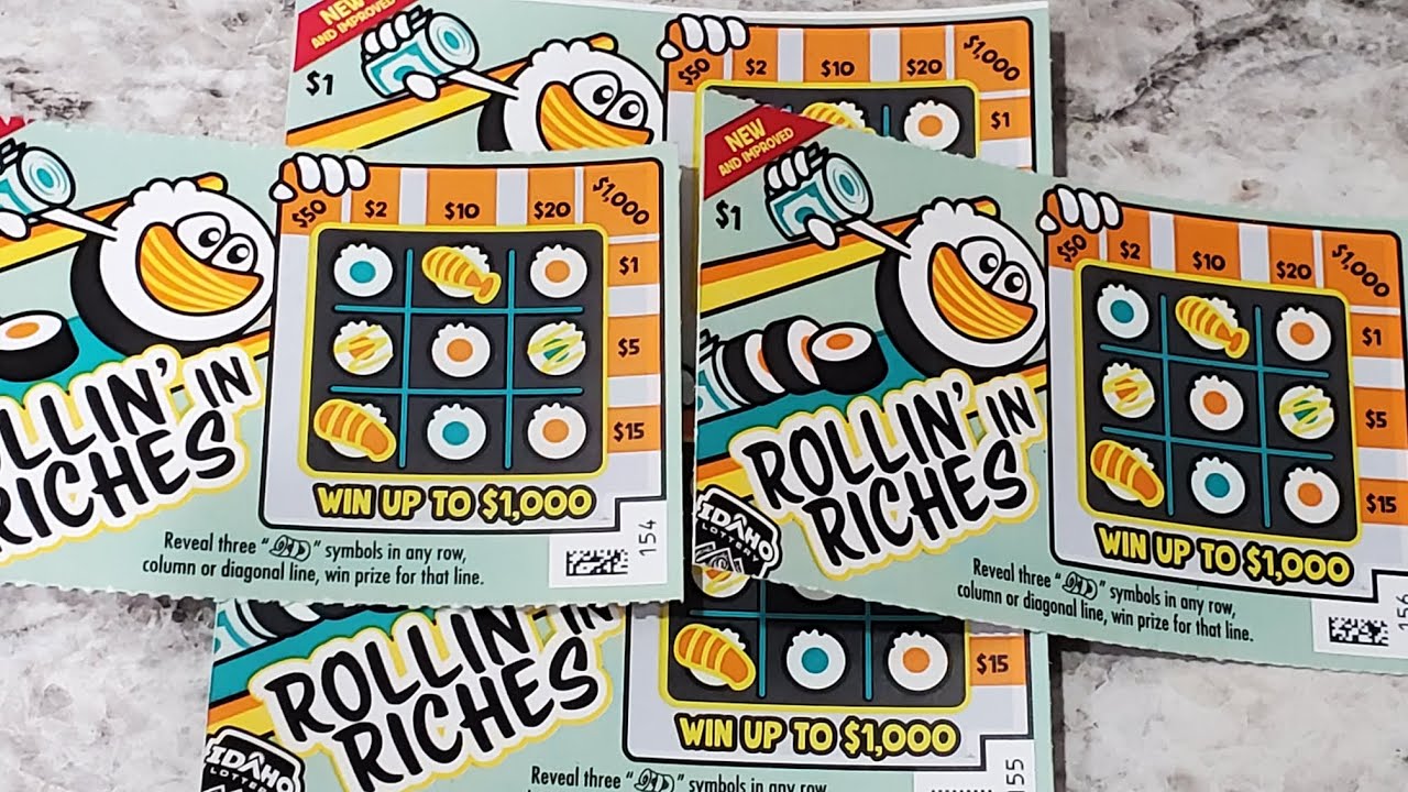 Rollin' In Riches scratch off tickets.  Idaho lottery.  Let's Try It!