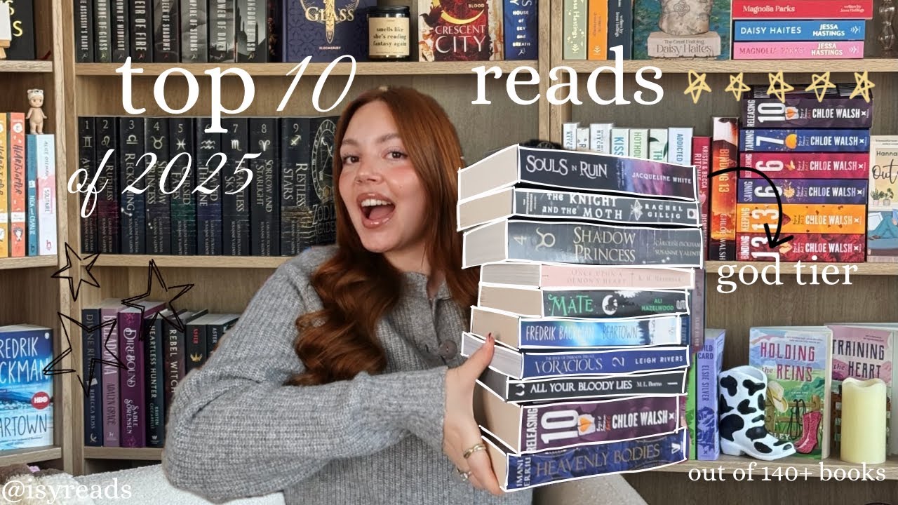 my top 10 reads of 2025 🌟📚| first YouTube video 