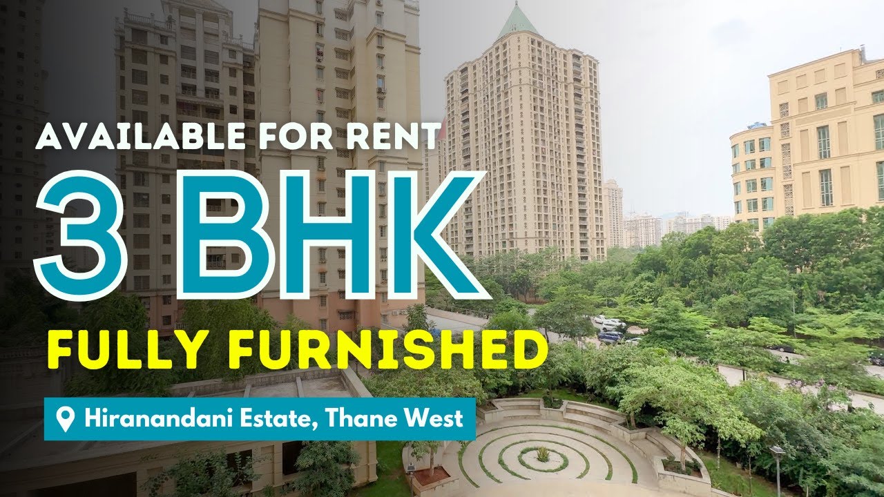 Fully Furnished 3 BHK at Rodas Enclave, Hiranandani Estate, Thane | For Rent | Swagat Properties