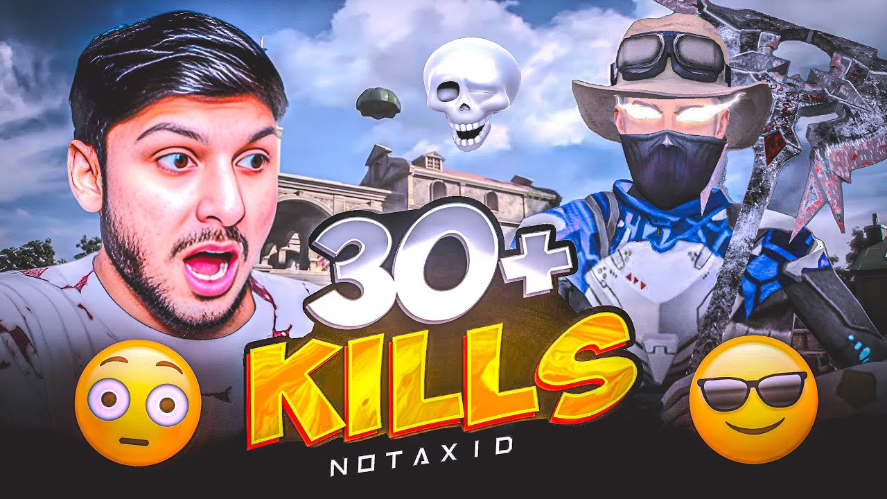 First time 1 vs 4 Full Map 33 kills+😱🥵 || Close to World Record 🥶😈??? || NOTAXID YT