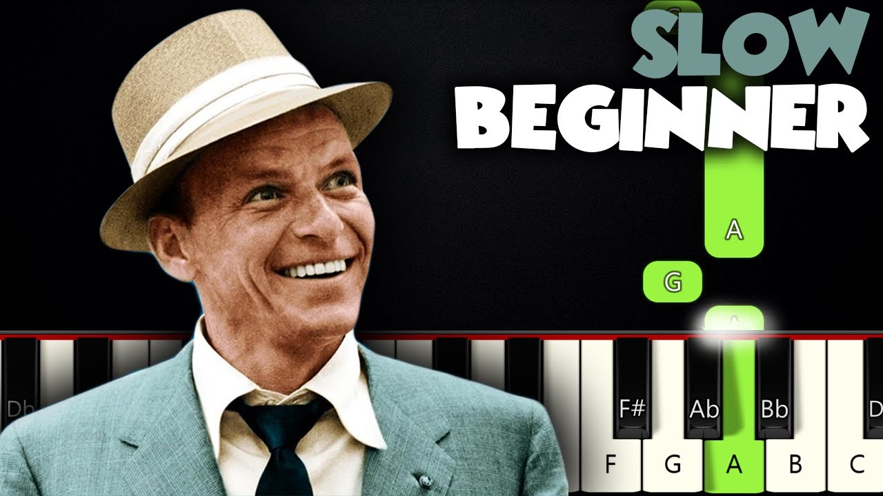 My Way - Frank Sinatra | SLOW BEGINNER PIANO TUTORIAL + SHEET MUSIC by Betacustic
