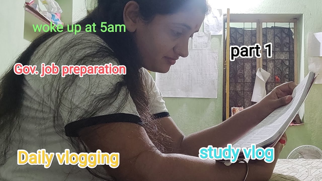 🔱Daily vlogging of my study📚✏ for government job ✨ Woke up at 5am to study|| #study #subscribe 