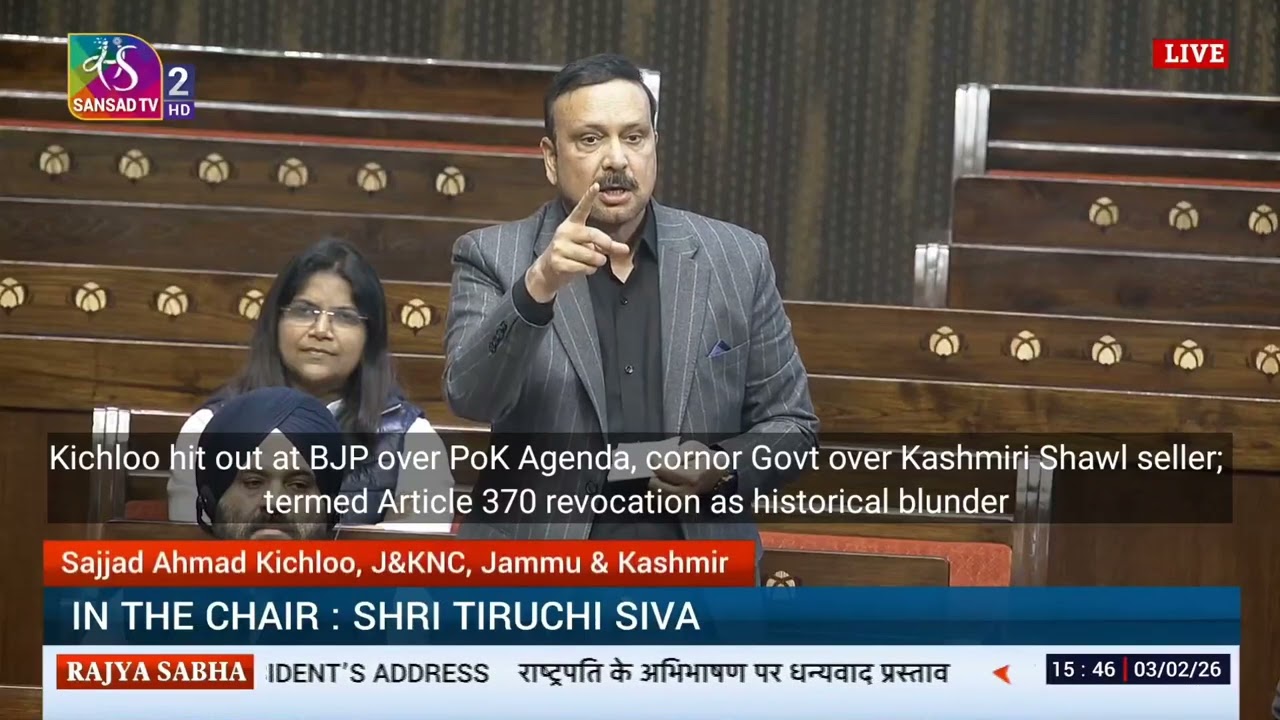 Kichloo hit out at BJP over PoK Agenda, corner Govt over Kashmiri Shawl seller; termed Article 370