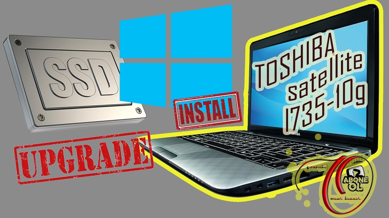 Toshiba L735 10g | SSD ve Temiz Windows 10 Kurulum