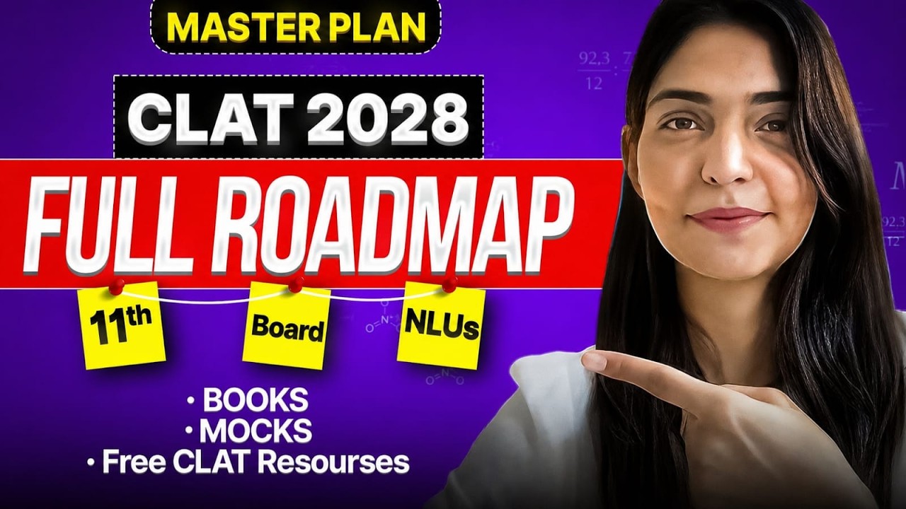 CLAT 2028 Preparation Strategy for Class 11 | Full Roadmap Explained