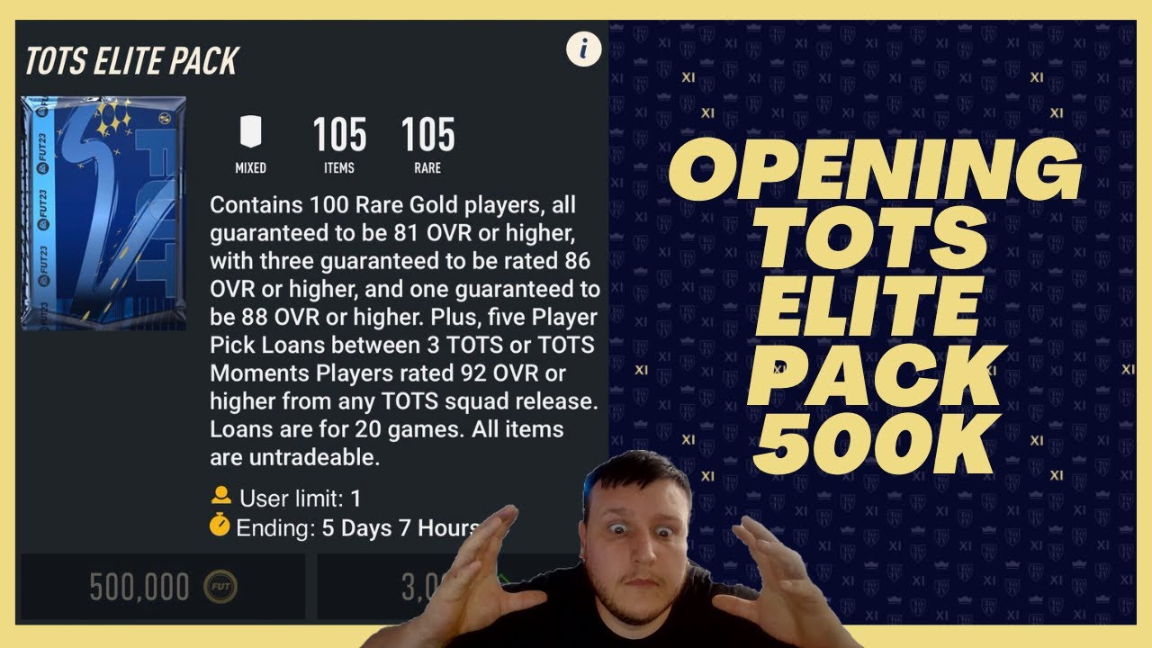 Opening tots elite pack 500k  -  FIFA 23 Worth It?