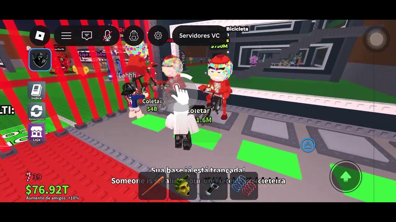 Fazendo PVP com meu amigo no roube um brainrot