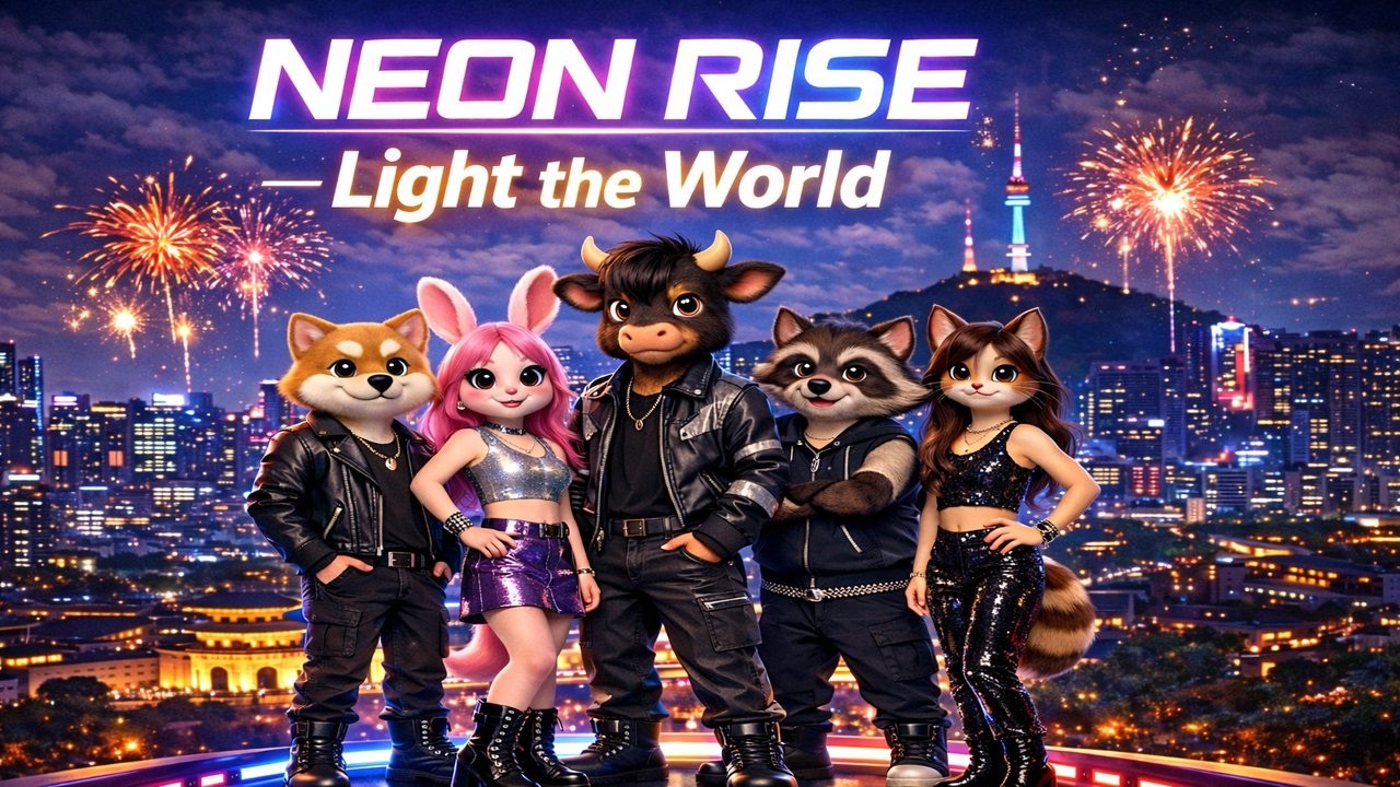 🎧🔥 NEON RISE – Light the World | K-Pop Inspired Anthem