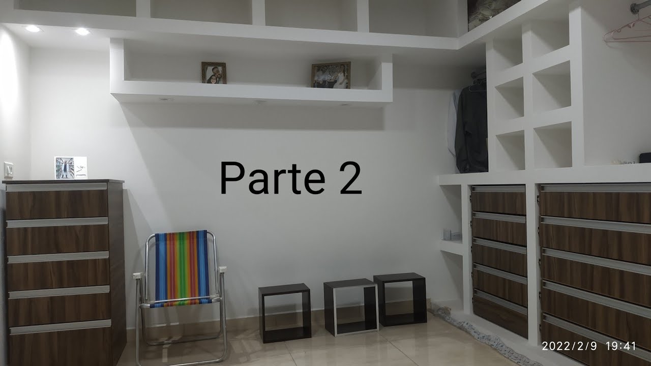 Como fazer Guarda roupa de Drywall passo a passo parte 2