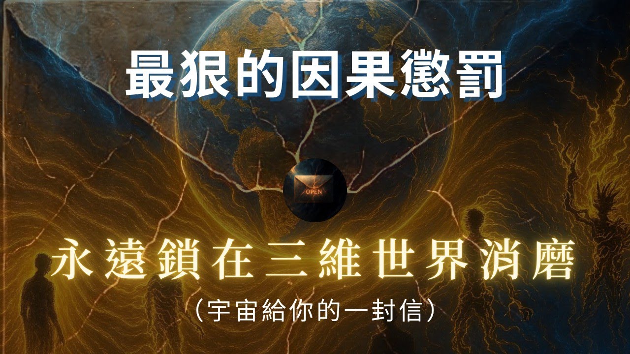 真相太殘酷！禍害活千年：低頻靈魂被鎖在三维世界慢慢消磨，是宇宙因果最狠的终級懲罰！因果法則 | 宇宙法則 | 善惡有報 | 靈性覺醒 | 宇宙給你的一封信