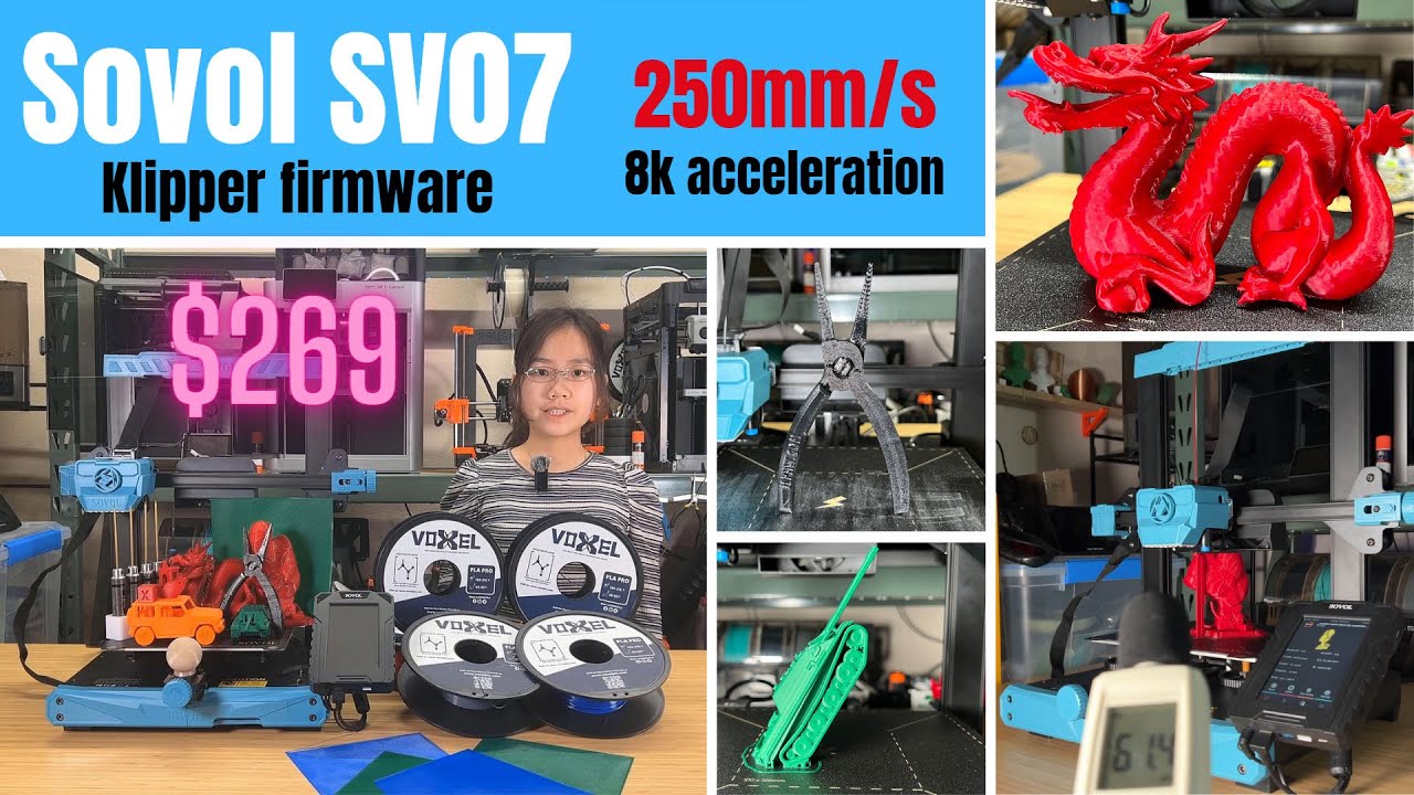 Sovol SV07: впечатляющий недорогой строповщик Klipper Bed Slinger стоимостью 339 долларов с некот...