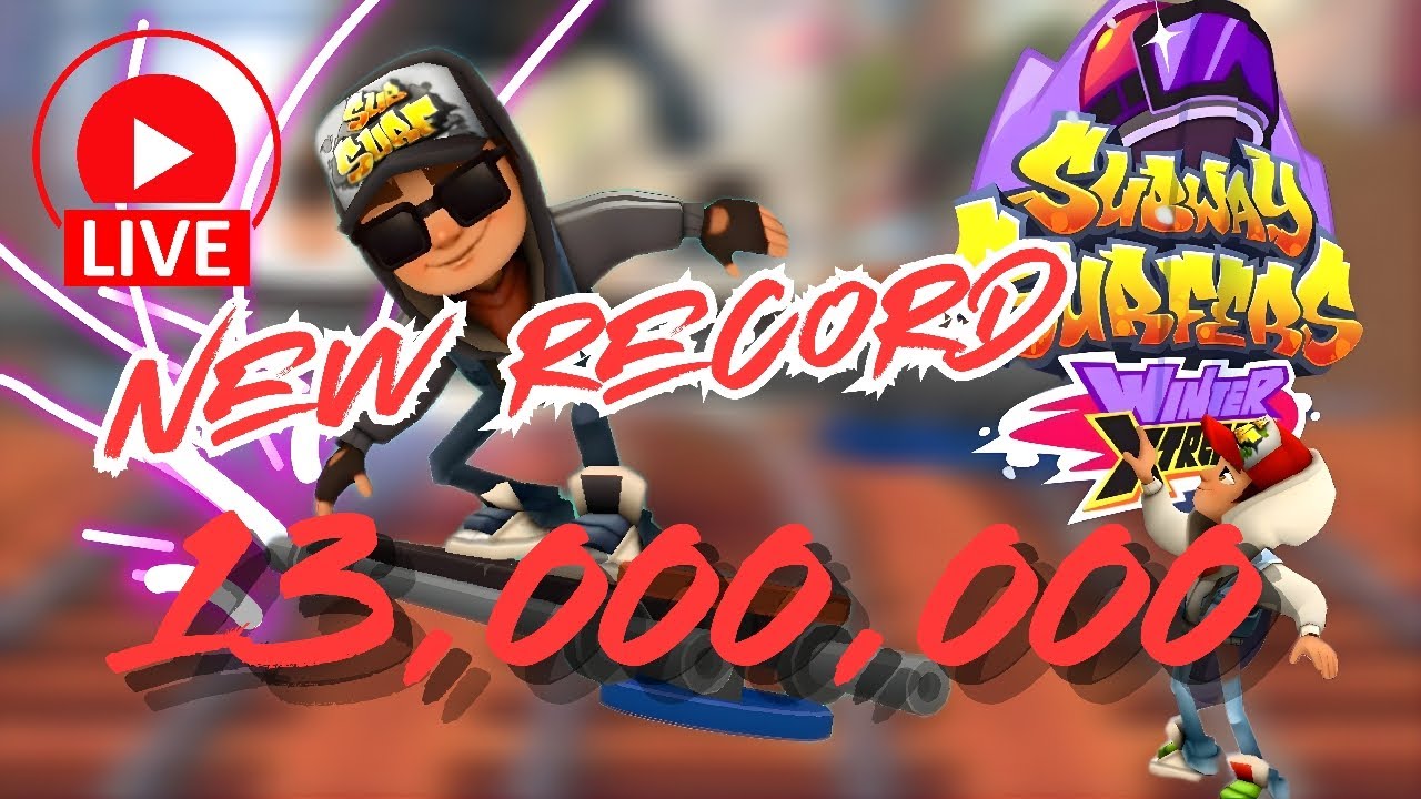 Subway Surfers  : Breaking My World Record! 🏆 Live (Road to 13M)