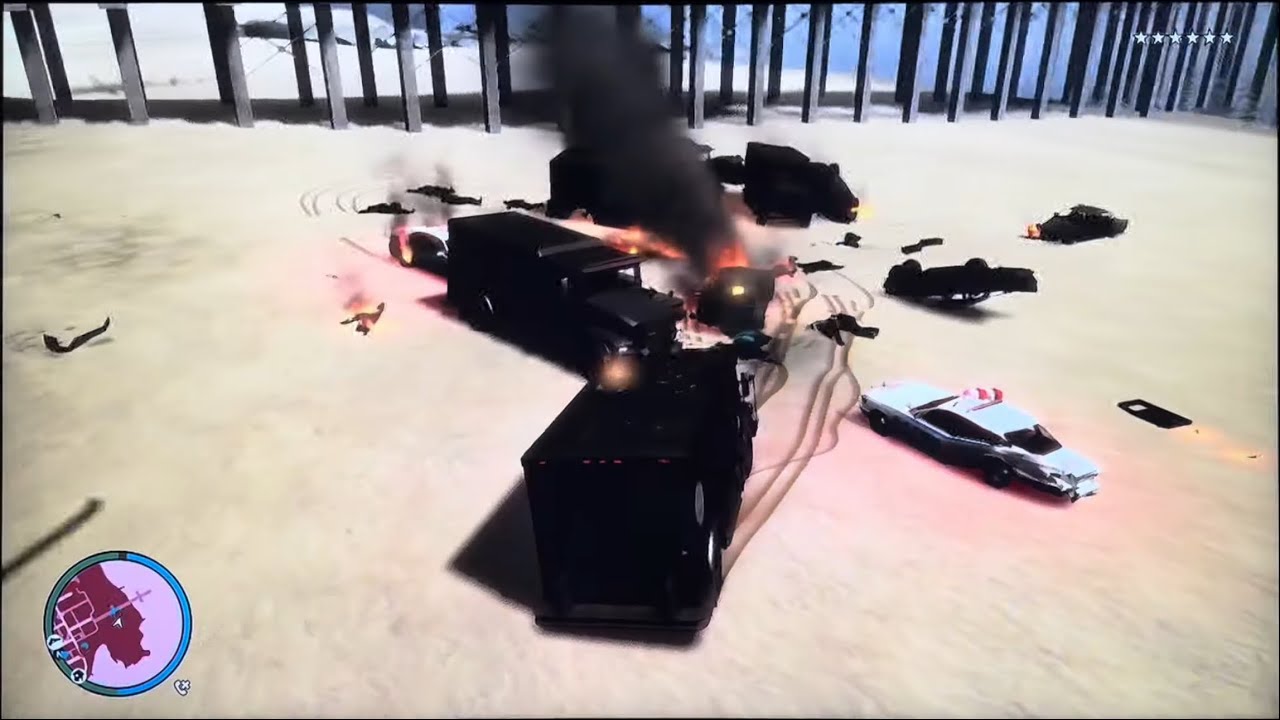 GTA 4 - Insane Shootout with the Police + 6 Star Rampage