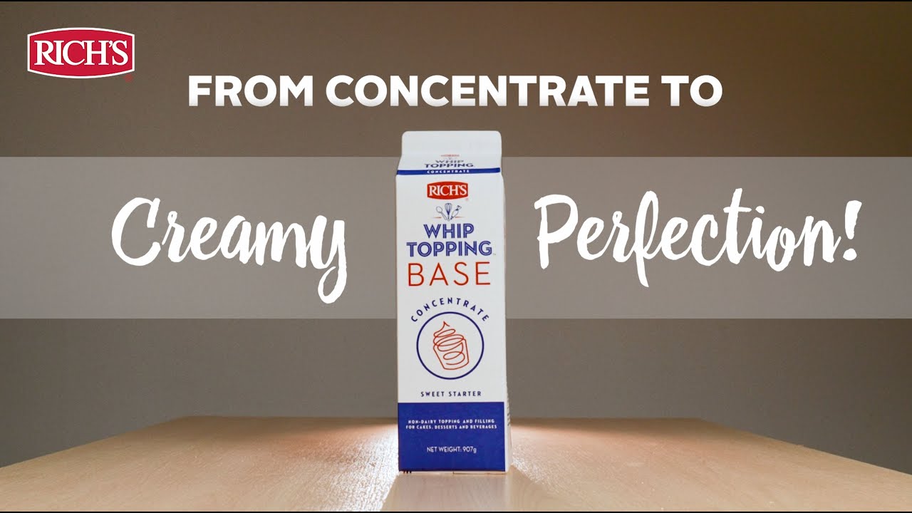 Rich' Whip Topping Base Product Handling Video