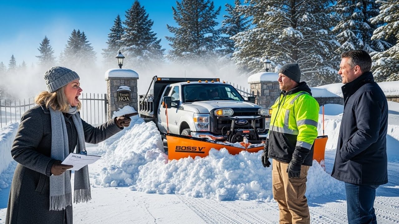 HOA Demanded I Plow Their Roads For Free, So I Blocked Their Gate With A Twelve Foot Snowdrift