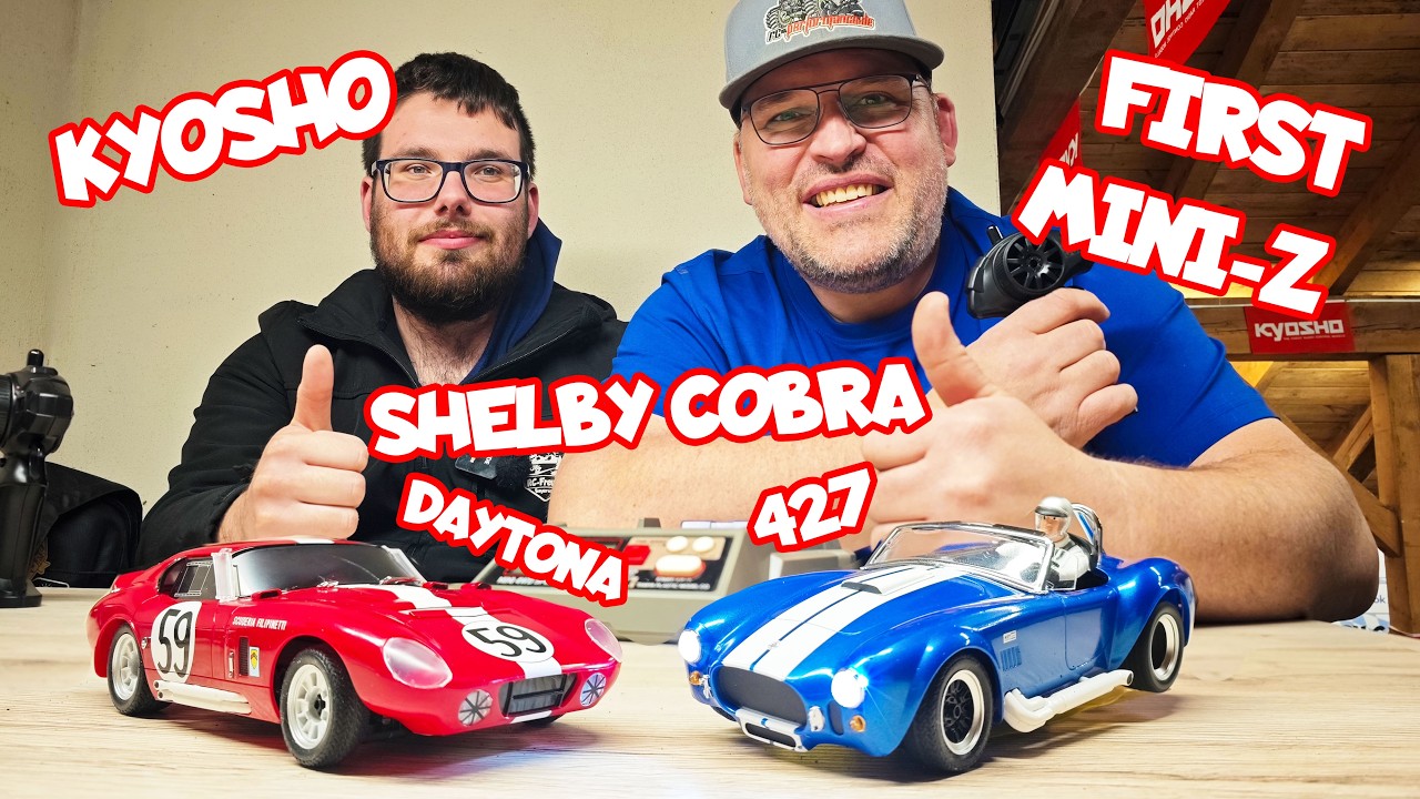 Kyosho First Mini-Z: Mit Shelby Cobra 427 und Daytona auf unserer neuen Mini-Z Strecke unterwegs