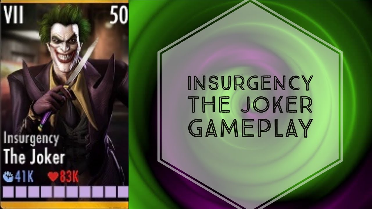 Injustice Gods Among Us Insurgency The Joker Gameplay Elite VII