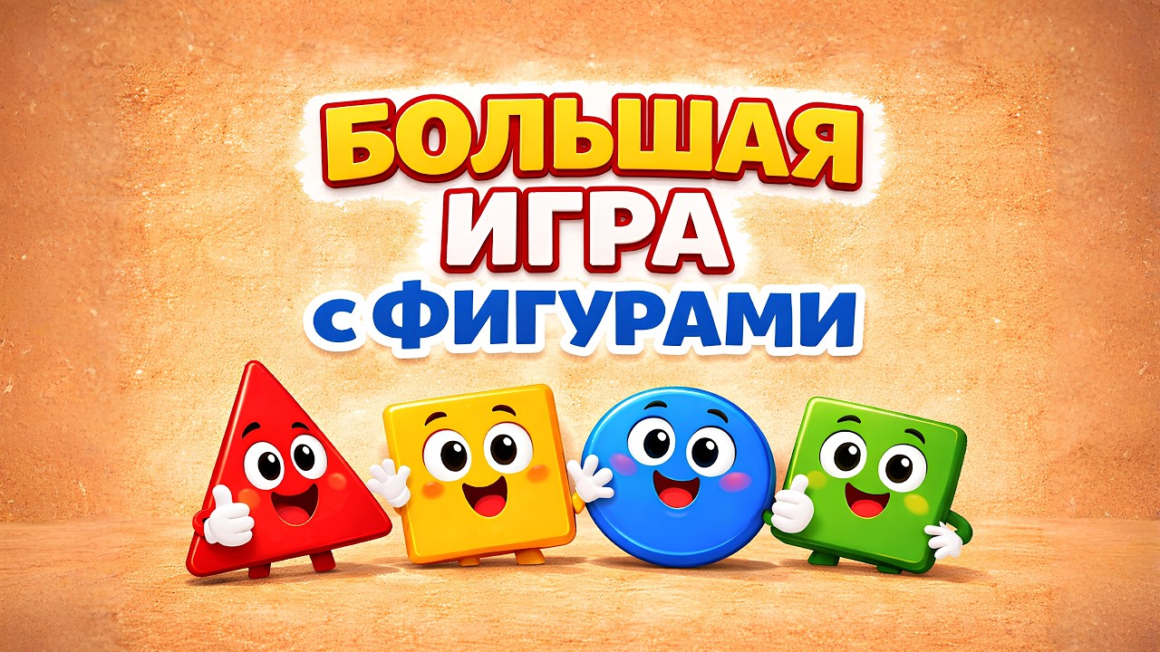 Большая игра с фигурами 🔺 Учим фигуры играя