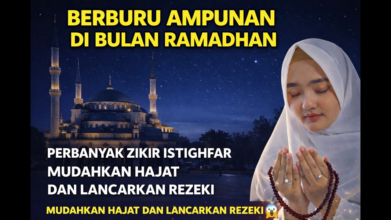 BERBURU AMPUNAN DI BULAN RAMADHAN - PERBANYAK ZIKIR ISTIGHFAR ASTAGHFIRULLAH ROBBAL BAROYA