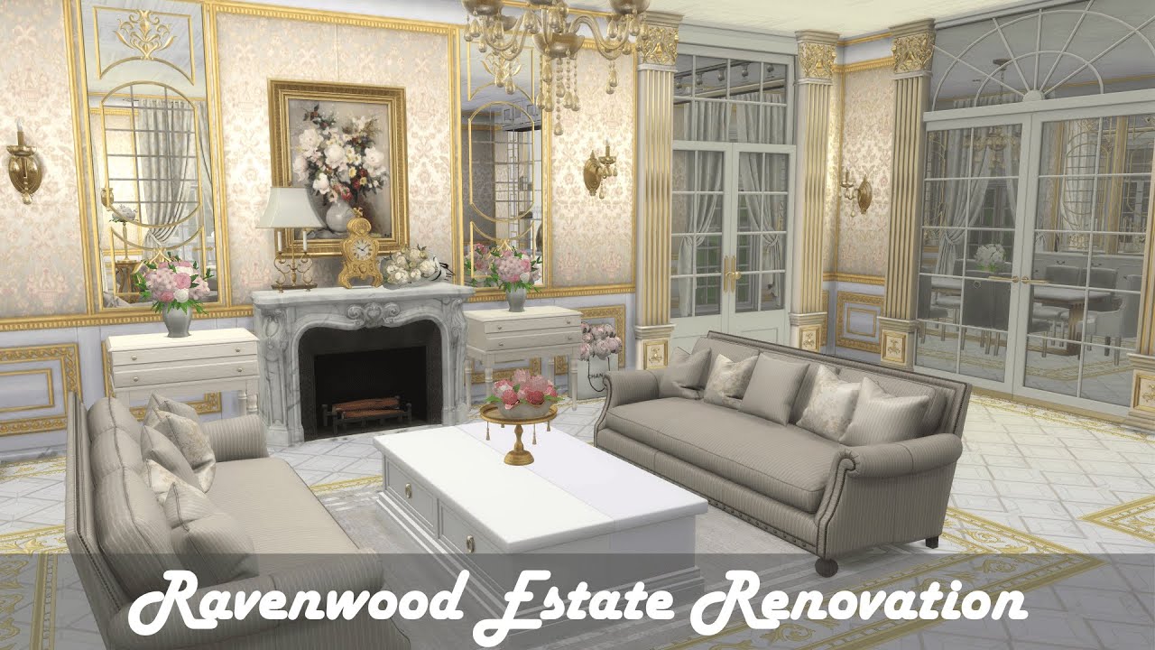 Luxury Redesign ✨👑💎II Ravenwood Estate  II Sims 4 II CC Stop Motion