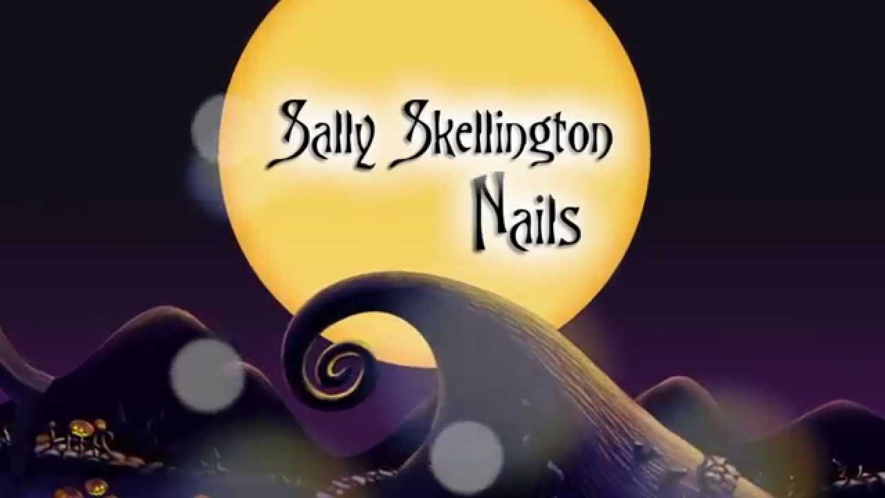 Easy Nightmare Before Christmas Sally Nail Art | Jessijaybeauty