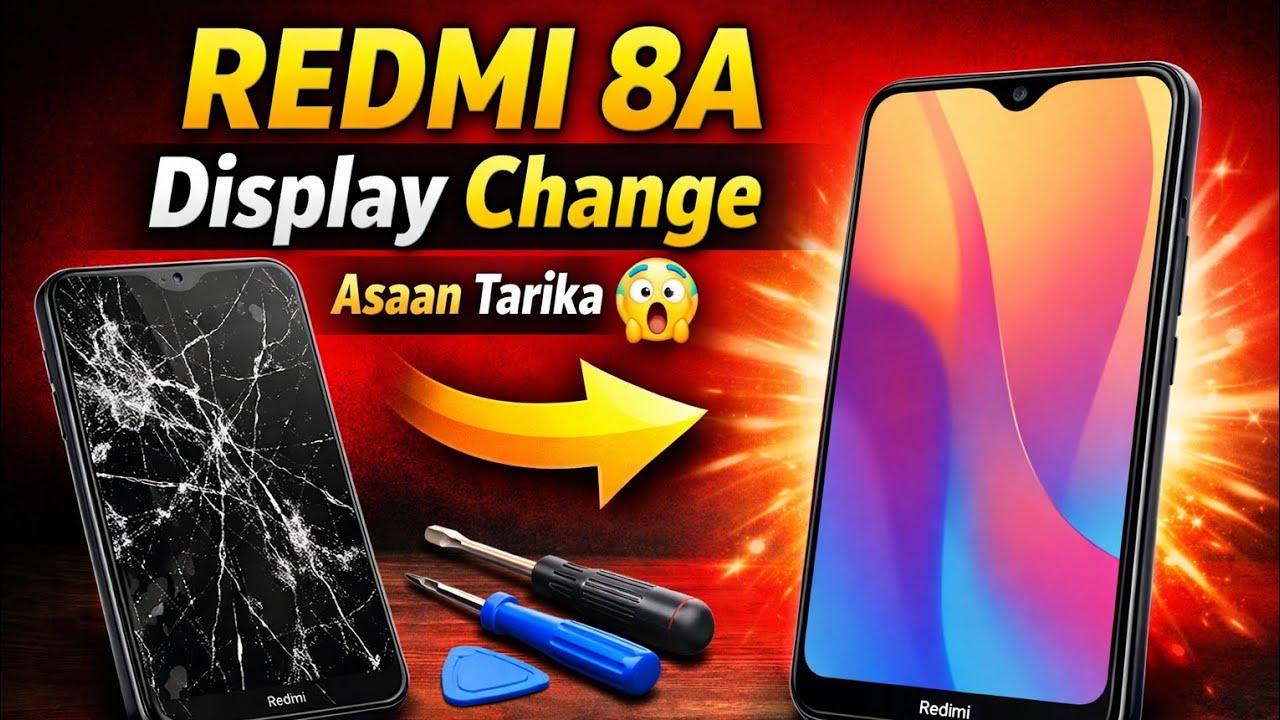 Redmi 8A Display Change | Simple Way Me Kaise Change Kare | Sirf 10 Minutes 😱